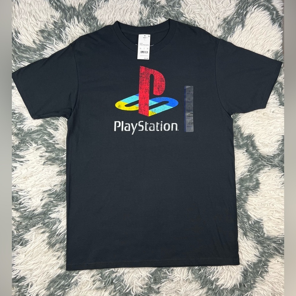 NWT Ripple Junction Men’s Black PlayStation Graphic T-shirt Size Large